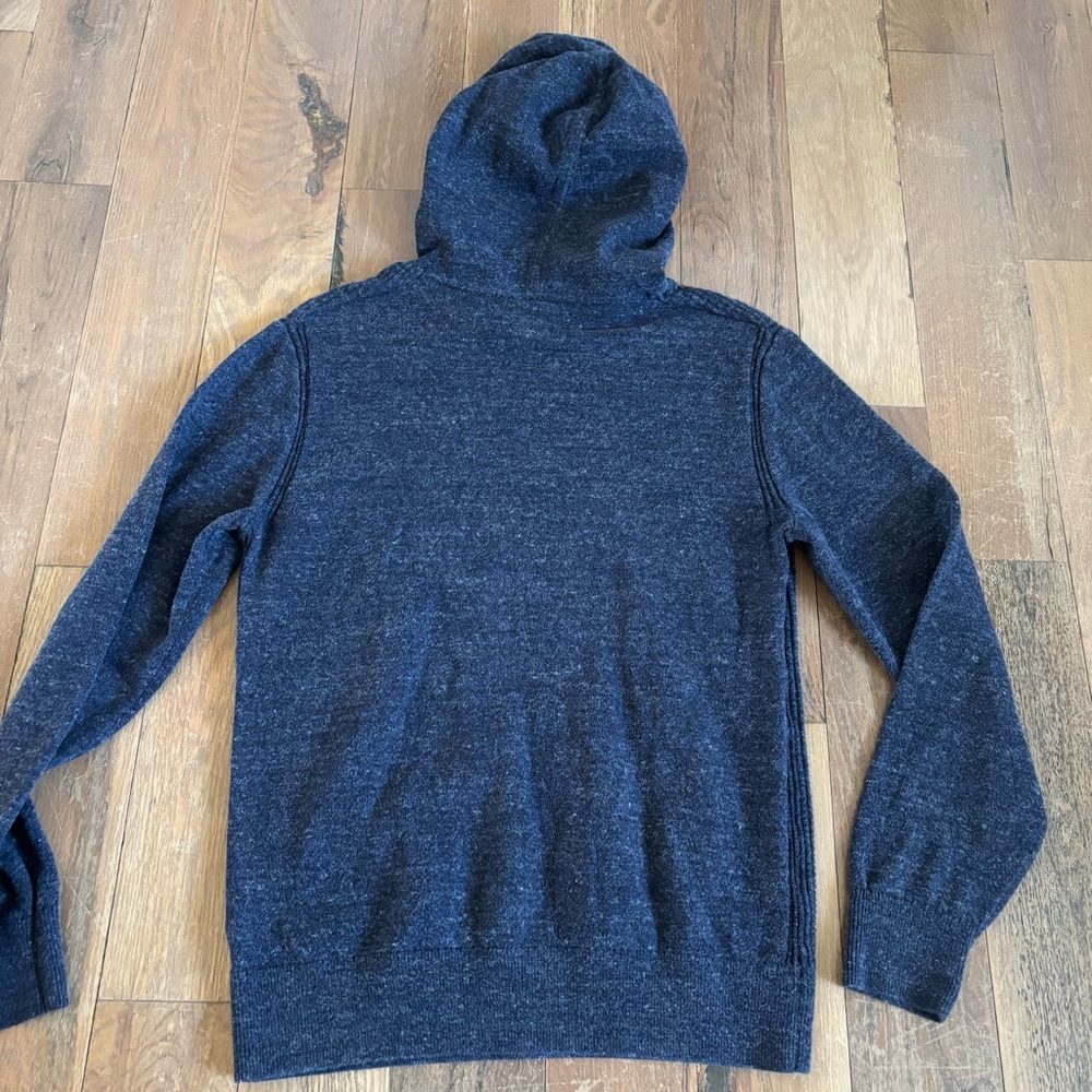 Gap Cozy Knit Navy Hoodie Sweater Size XS - Picture 3 of 14